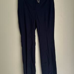 NWT White House Black Market Navy Blue Miranda Flare Dress Pants, Size 2